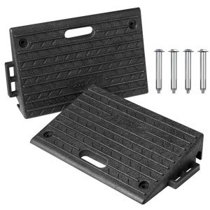 Portable Rubber Kerb Ramps Set for Wheelchairs