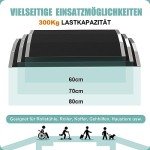 ILOKNZI 70CM Non-Slip Aluminum Wheelchair Ramp