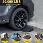 Portable Rubber Kerb Ramps Set for Wheelchairs