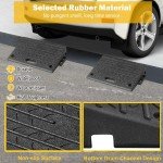 Portable Rubber Kerb Ramps Set for Wheelchairs