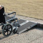 VEVOR 3ft Aluminum Folding Wheelchair Ramp