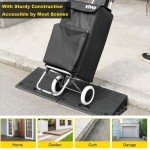 Portable Rubber Kerb Ramps Set for Wheelchairs