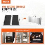 VEVOR 3ft Aluminum Folding Wheelchair Ramp