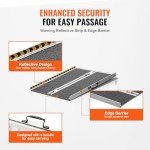 VEVOR 3ft Aluminum Folding Wheelchair Ramp