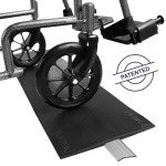 KMINA Portable Rubber Wheelchair Door Ramp
