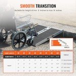 VEVOR 3ft Aluminum Folding Wheelchair Ramp