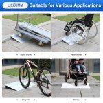 LIEKUMM Non-Slip Aluminum Threshold Ramp for Scooters
