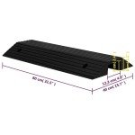 VidaXL Non-Slip Rubber Threshold Ramp for Mobility