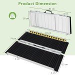 Portable Folding Aluminum Wheelchair Ramp - Multiple Sizes