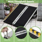 Portable Folding Aluminum Wheelchair Ramp - Multiple Sizes