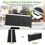 Folding Aluminum Wheelchair Ramp with Reflective Stickers