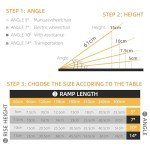 HOMCOM Folding Aluminum Wheelchair Ramp for Scooters