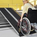 Folding Aluminum Wheelchair Ramp with Reflective Stickers