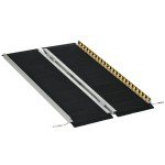 Folding Aluminum Wheelchair Ramp with Non-Skid Surface