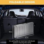 HOMCOM Folding Aluminum Wheelchair Ramp for Scooters