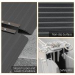 Folding Aluminum Wheelchair Ramp with Non-Skid Surface