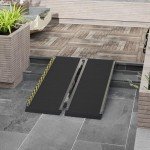 Folding Aluminum Wheelchair Ramp with Non-Skid Surface