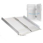 Portable Folding Wheelchair Ramp - 122cm, 270kg Capacity