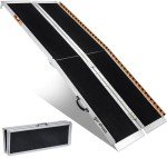 7FT Portable Aluminum Wheelchair Ramp for Home