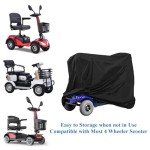 Heavy-Duty Waterproof Mobility Scooter Cover 140x66x91cm