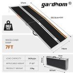7FT Portable Aluminum Wheelchair Ramp for Home