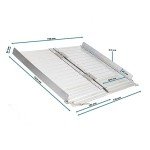 Portable Folding Wheelchair Ramp - 122cm, 270kg Capacity