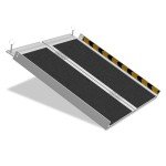Foldable Aluminum Wheelchair Ramp - 61CM, Non-Slip