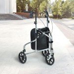 WestWood 3-Wheel Foldable Rollator Walker for Seniors