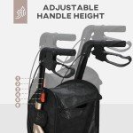 Lightweight 3 Wheel Rollator with Adjustable Handle