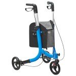VEVOR Lightweight 3-Wheel Rollator Walker for Seniors