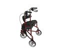 Ultralight Tri-Walker with Seat and 3 Wheels