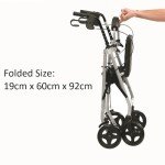 Lightweight Folding Rollator Walker with Seat and Bag