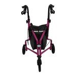 Lightweight Pink Tri Walker with Lockable Brakes