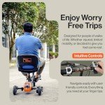 SuperHandy Foldable Electric 3-Wheel Mobility Scooter