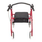 Lightweight Folding Four Wheel Walker with Seat
