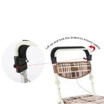 Lightweight 4-Wheel Folding Walker with Seat
