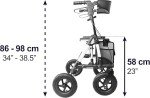KMINA PRO All Terrain Folding Walker with Seat