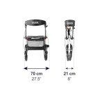 KMINA PRO All Terrain Folding Walker with Seat