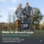 Helavo 2-in-1 Folding Walker and Wheelchair Combo