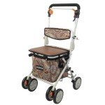 Mobiclinic® Foldable Walker Trolley with Seat