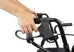 KMINA 2-in-1 Rollator and Wheelchair, Lightweight Black