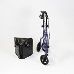 NRS Healthcare 3-Wheel Folding Rollator with Brakes