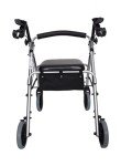 Ultralite Folding Four-Wheeled Rollator with Seat
