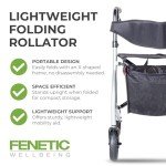 Ultra Lightweight Folding Walker with Seat and Brakes