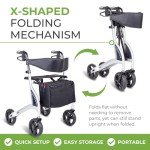 Ultra Lightweight Folding Walker with Seat and Brakes