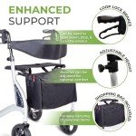 Ultra Lightweight Folding Walker with Seat and Brakes