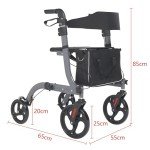 Panana Lightweight 4-Wheel Folding Mobility Walker