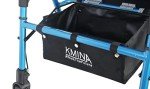 KMINA 2-in-1 Rollator Wheelchair Hybrid - Blue