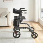 Panana Lightweight 4-Wheel Folding Mobility Walker