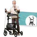Helavo Foldable Upright Walker with Seat for Seniors